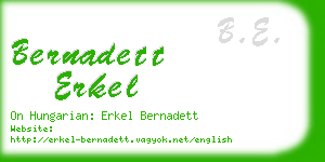 bernadett erkel business card